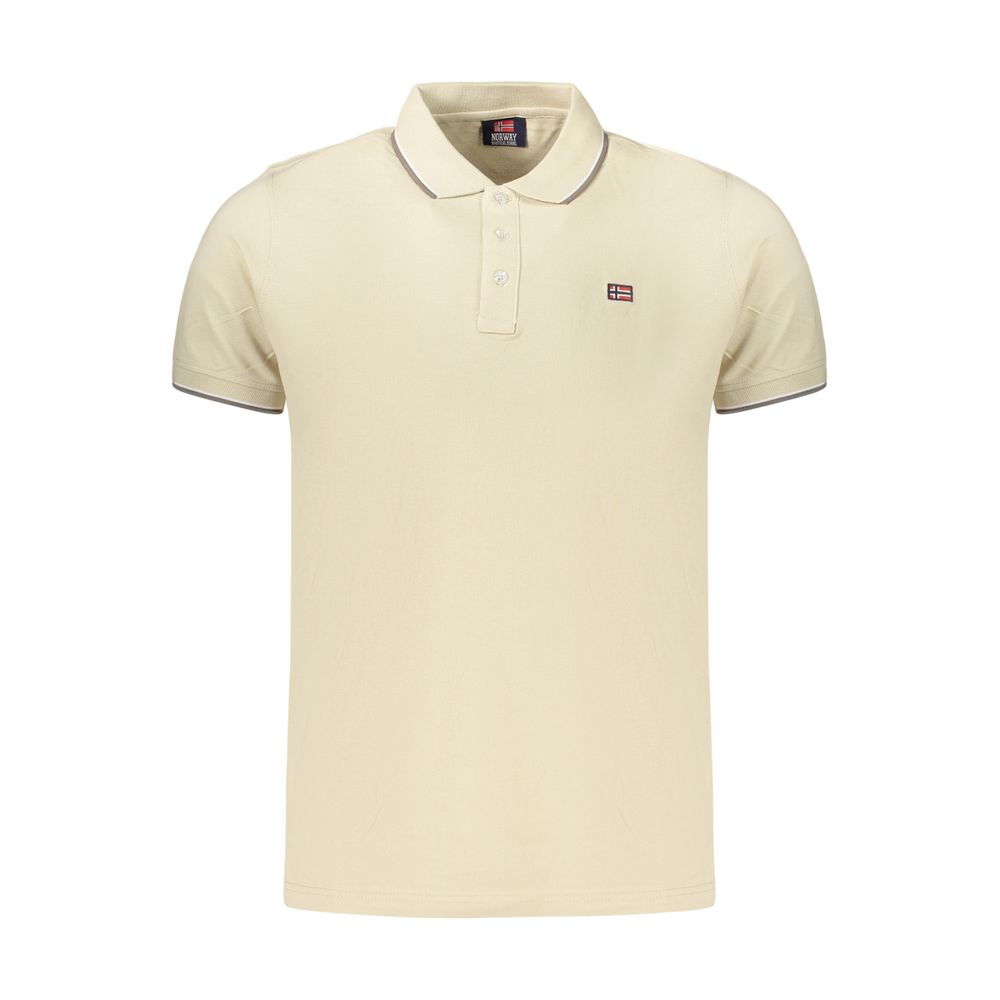 Beige Cotton Men's Polo