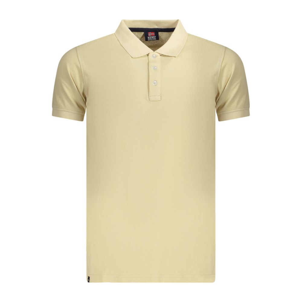 Beige Cotton Men's Polo