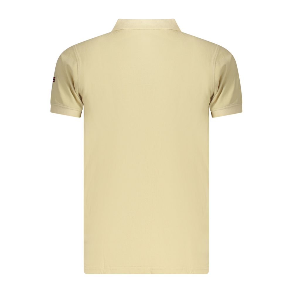 Beige Cotton Men's Polo