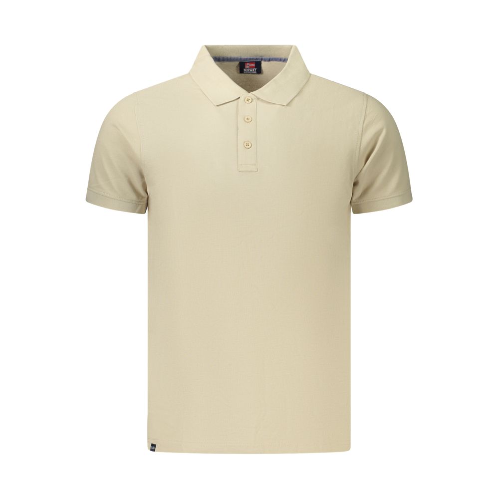 Beige Cotton Men's Polo