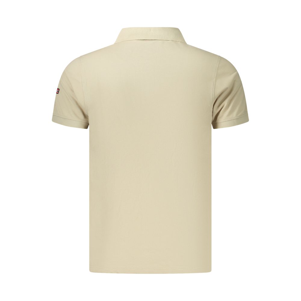 Beige Cotton Men's Polo