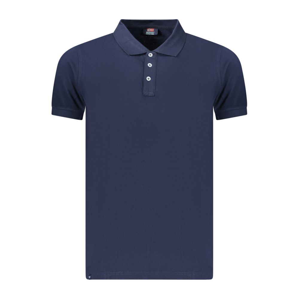 Blue Cotton Men's Polo