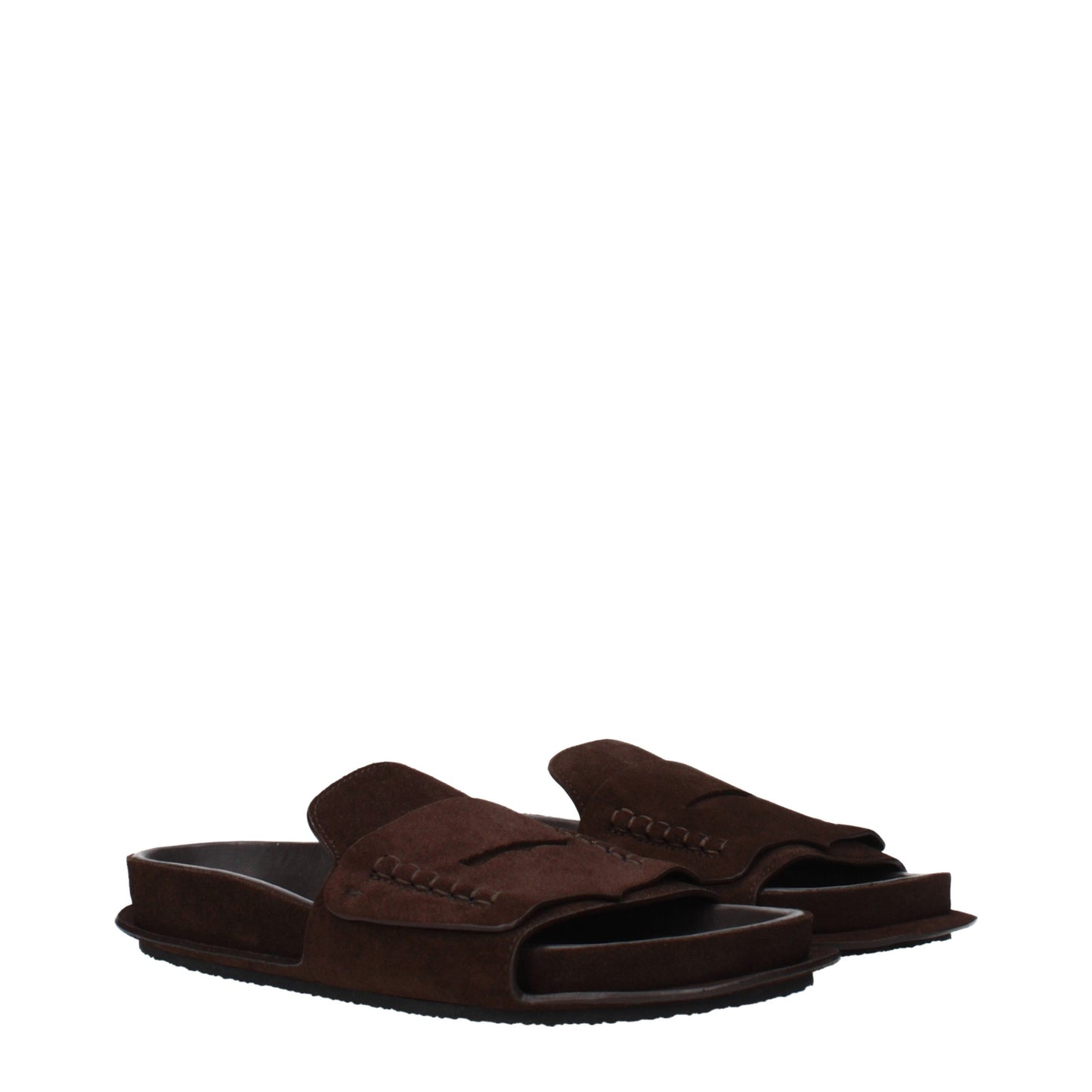 Brown Leather Slippers