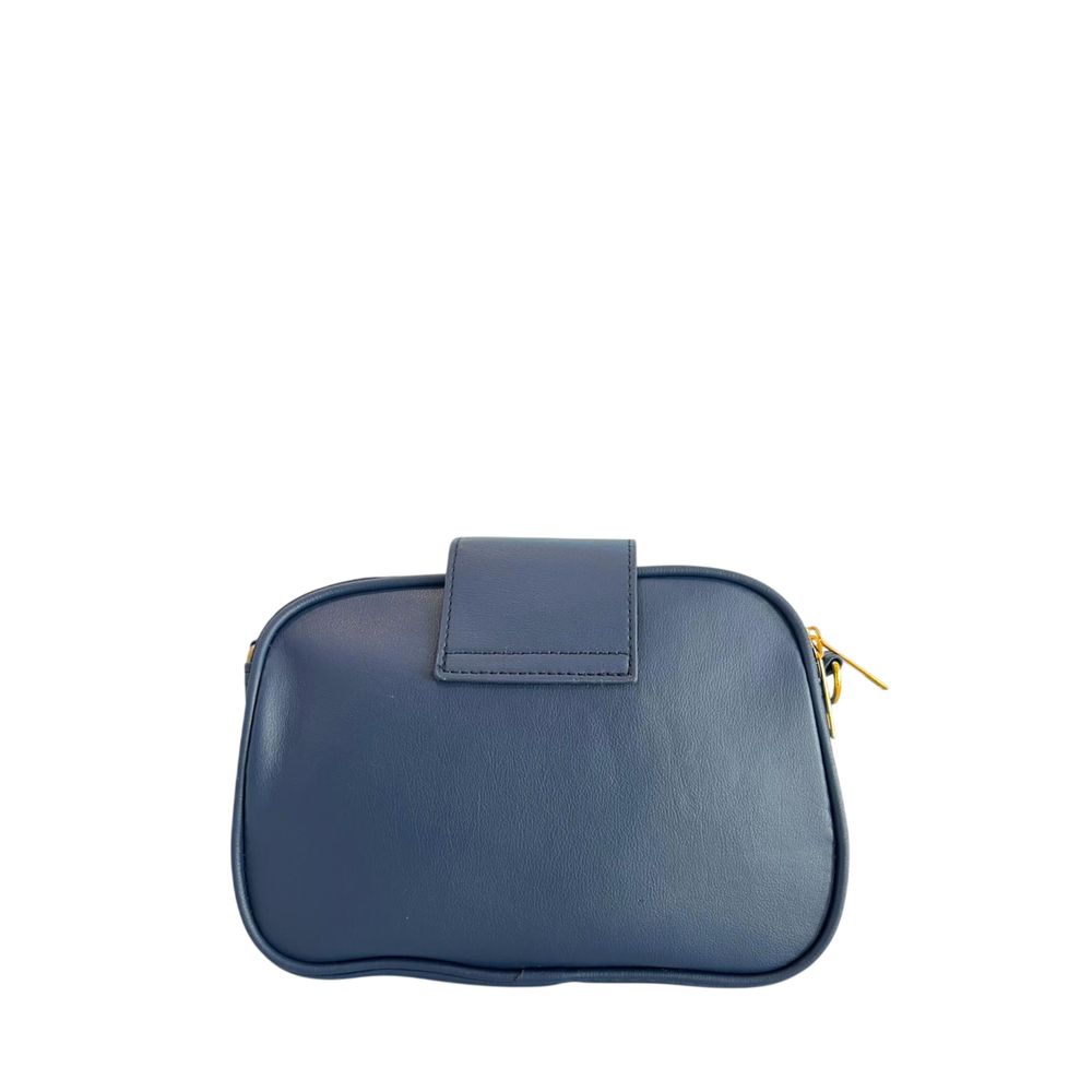 Blue PU Women Crossbody Bag