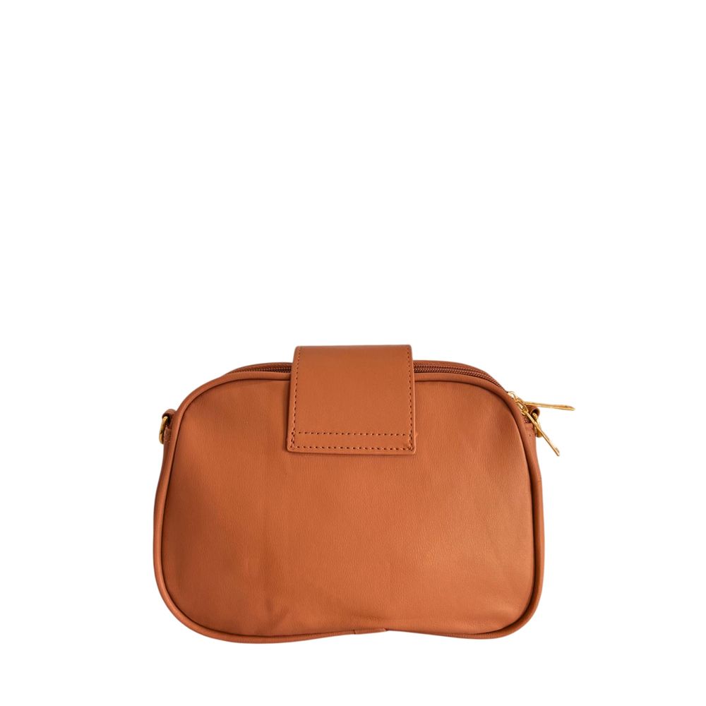 Brown PU Women Crossbody Bag