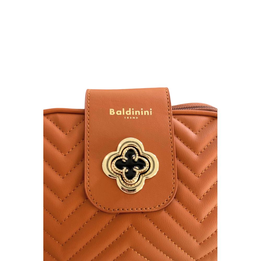 Brown PU Women Crossbody Bag