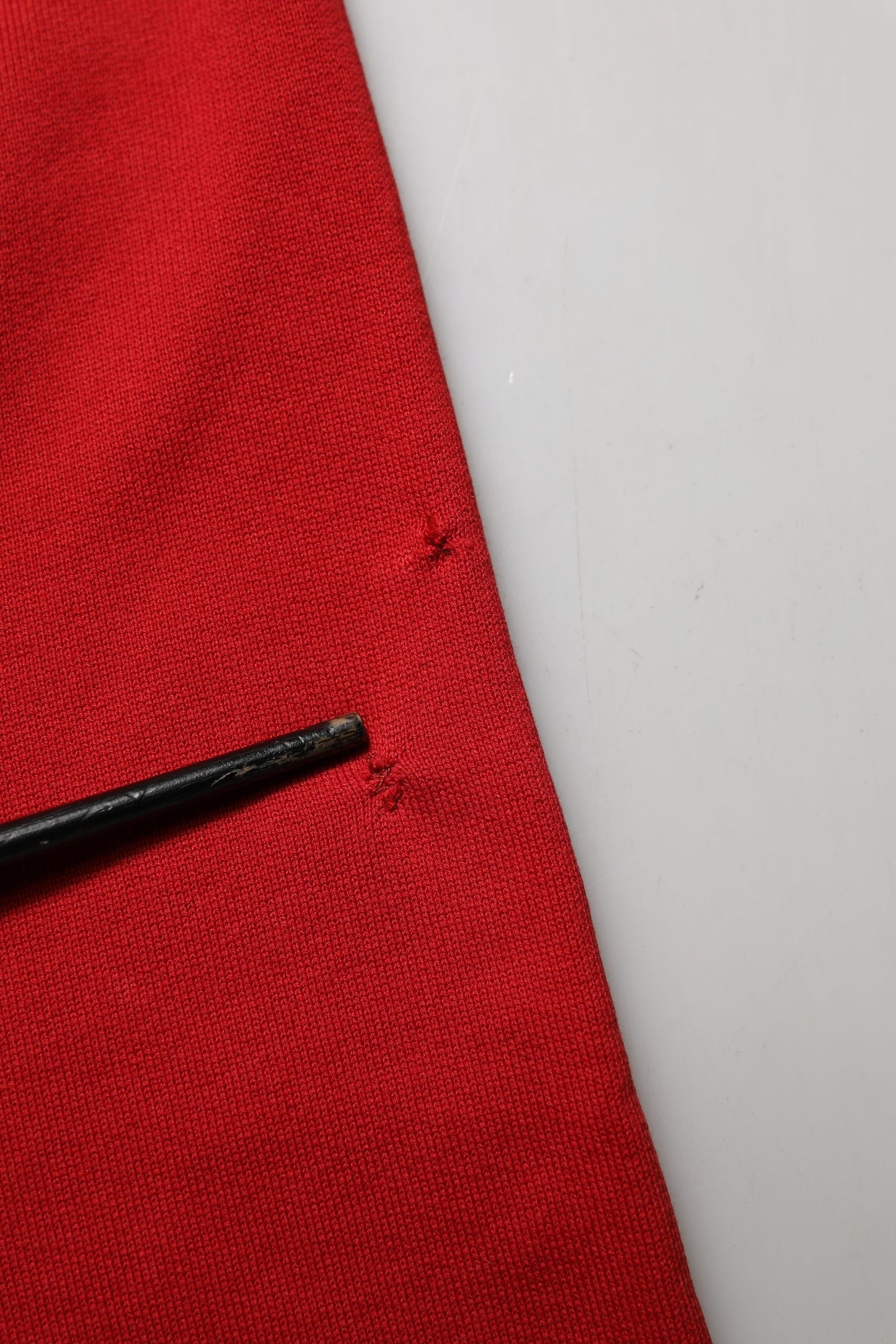 Red Cotton Cropped Basilico Sweatshirt Sweater