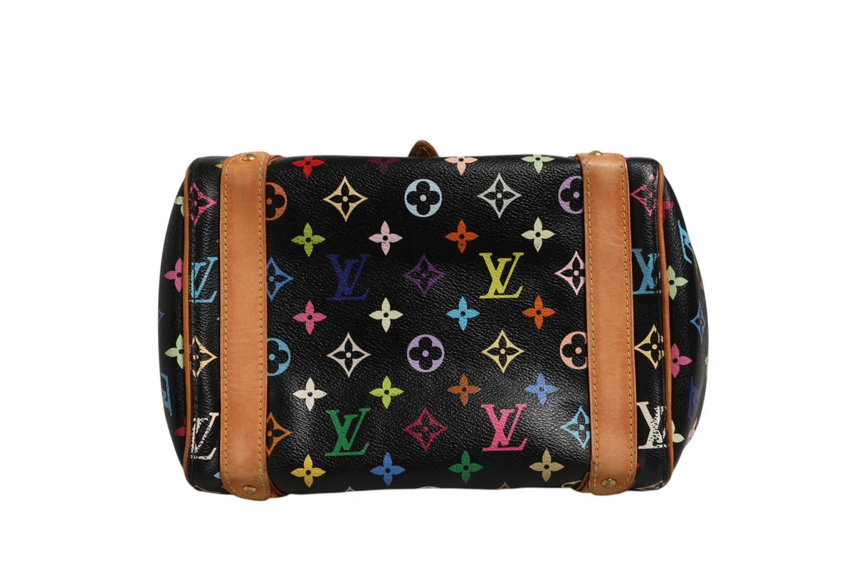 Black Monogram Multicolor Canvas Priscilla Handbag