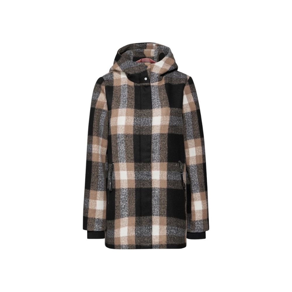 Beige Polyester Coat