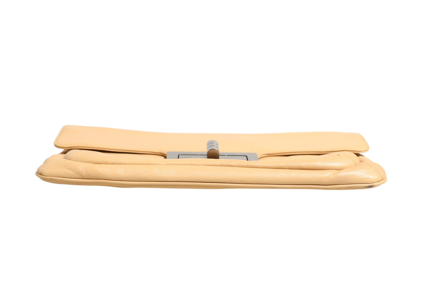 Beige Lambskin Giant Reissue Mademoiselle Lock Flap Bag