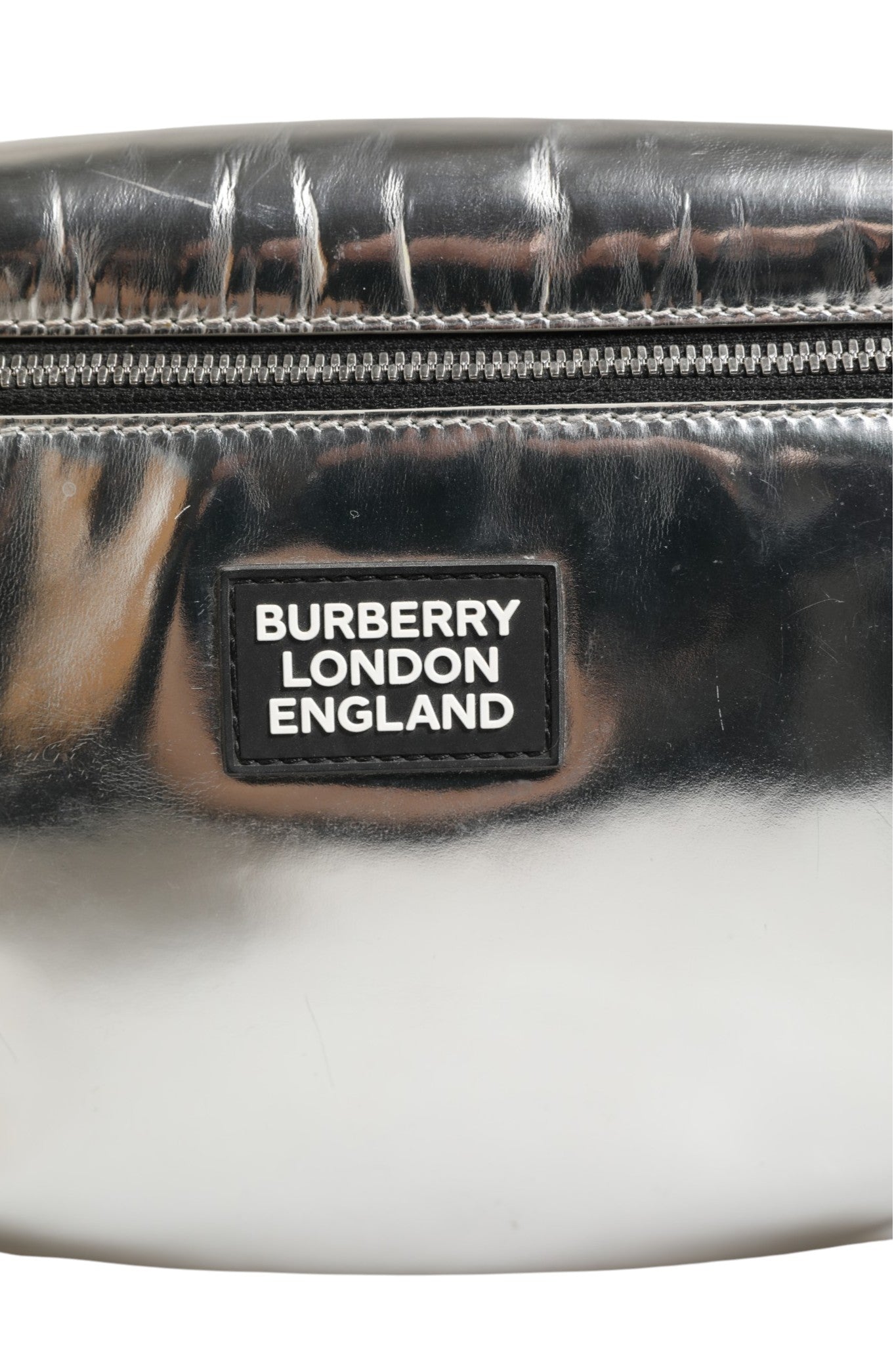 Belt bag Silver in Synthetic
