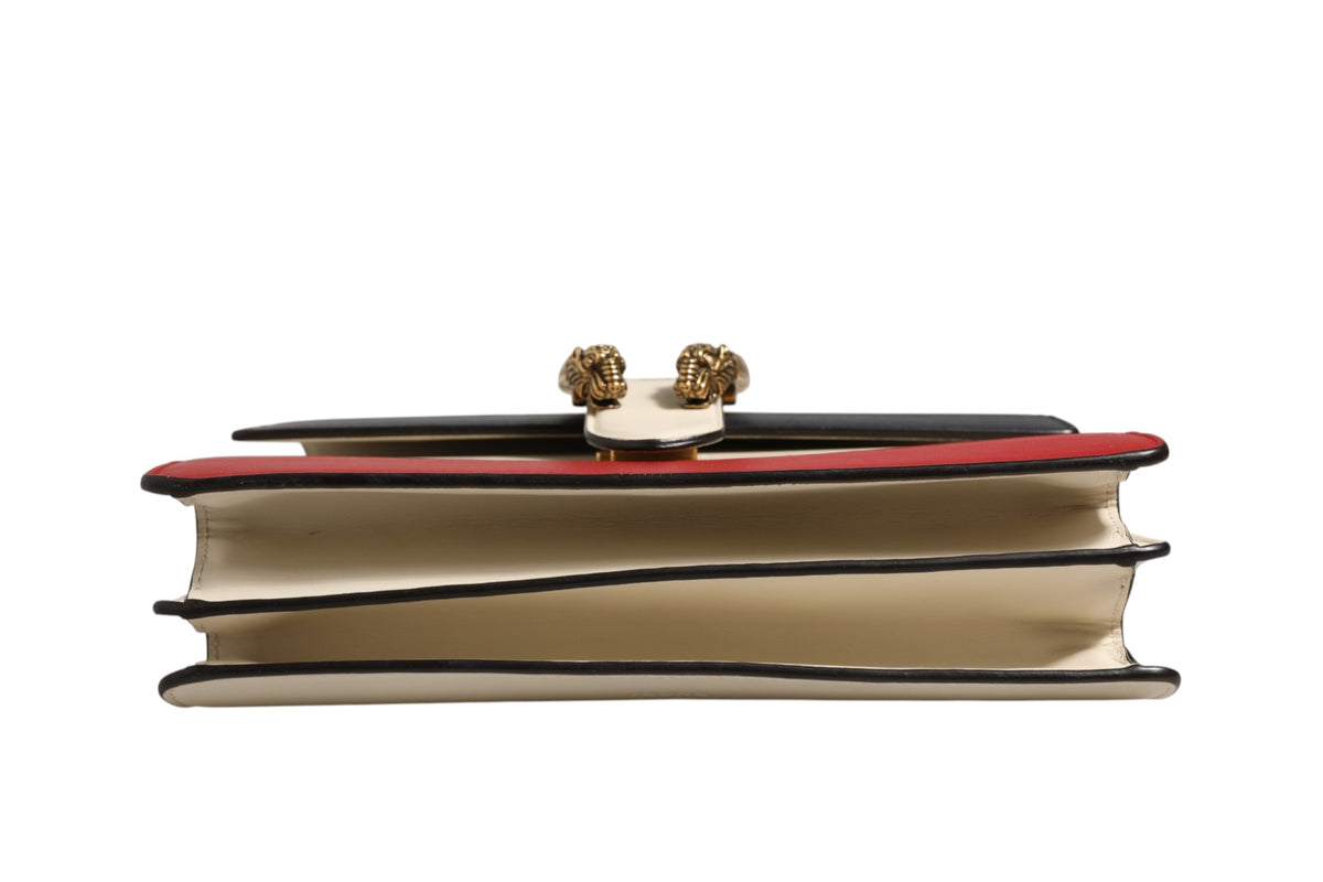Dionysus Bamboo Top Handle Bag Colorblock Leather