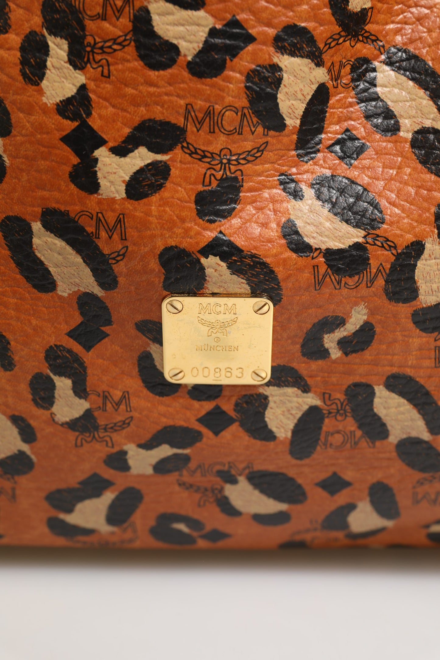 Visetos Leopard Aren Medium Shopper Tote