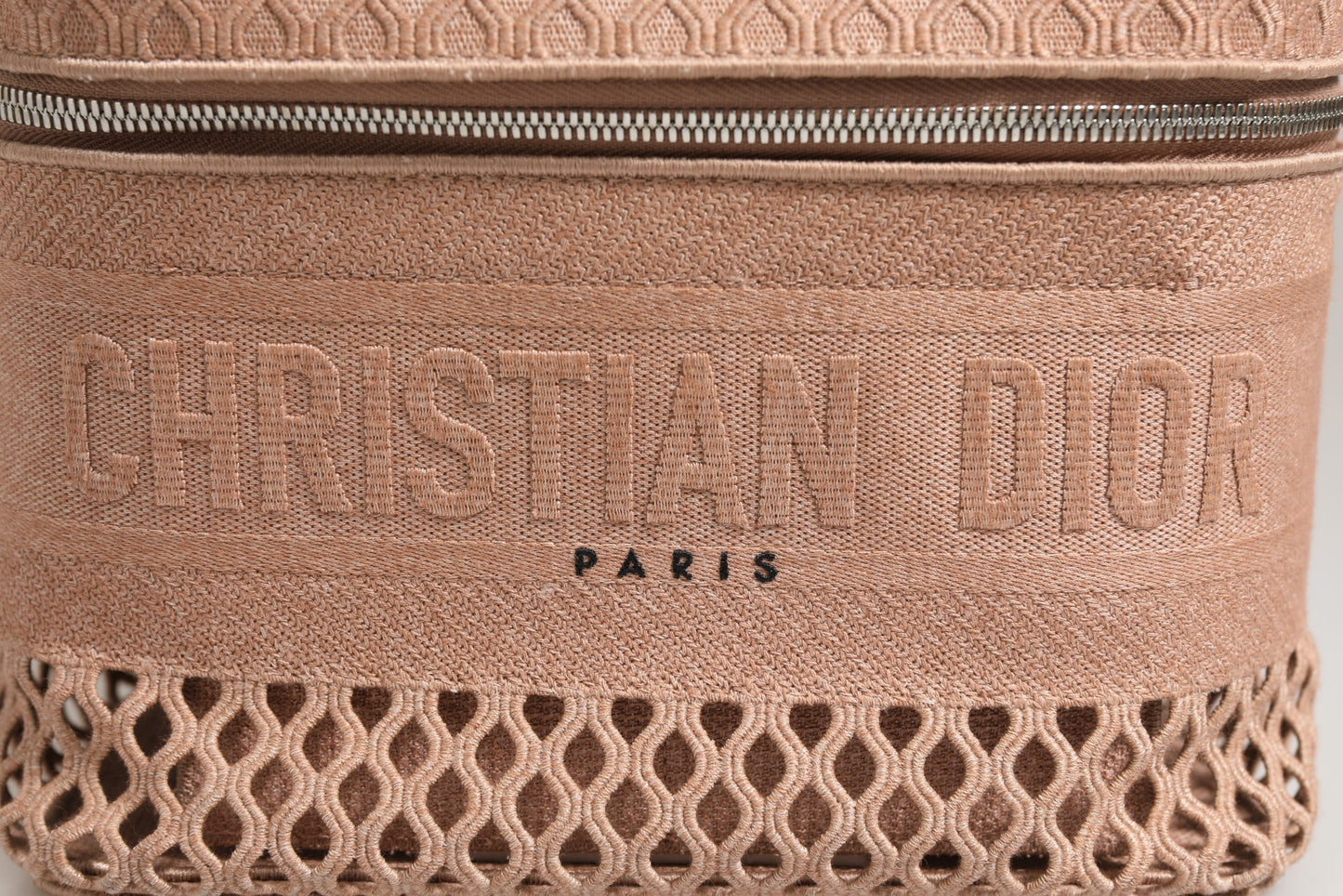 Mesh Embroidered Dior travel Vanity Case