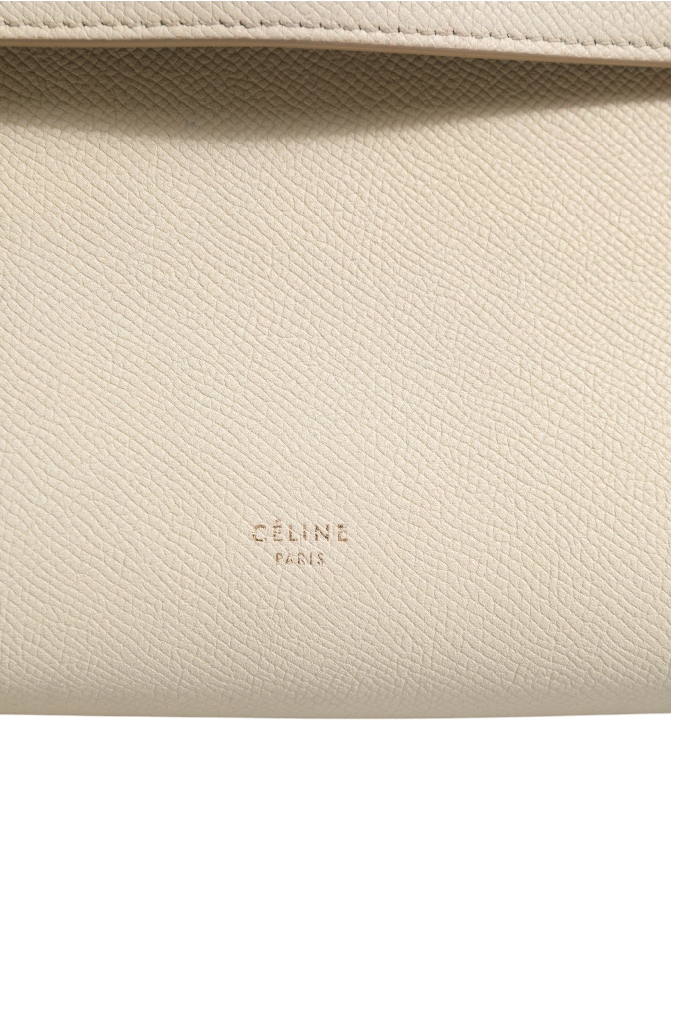 Nano Belt Bag Grained Calfskin Chalk