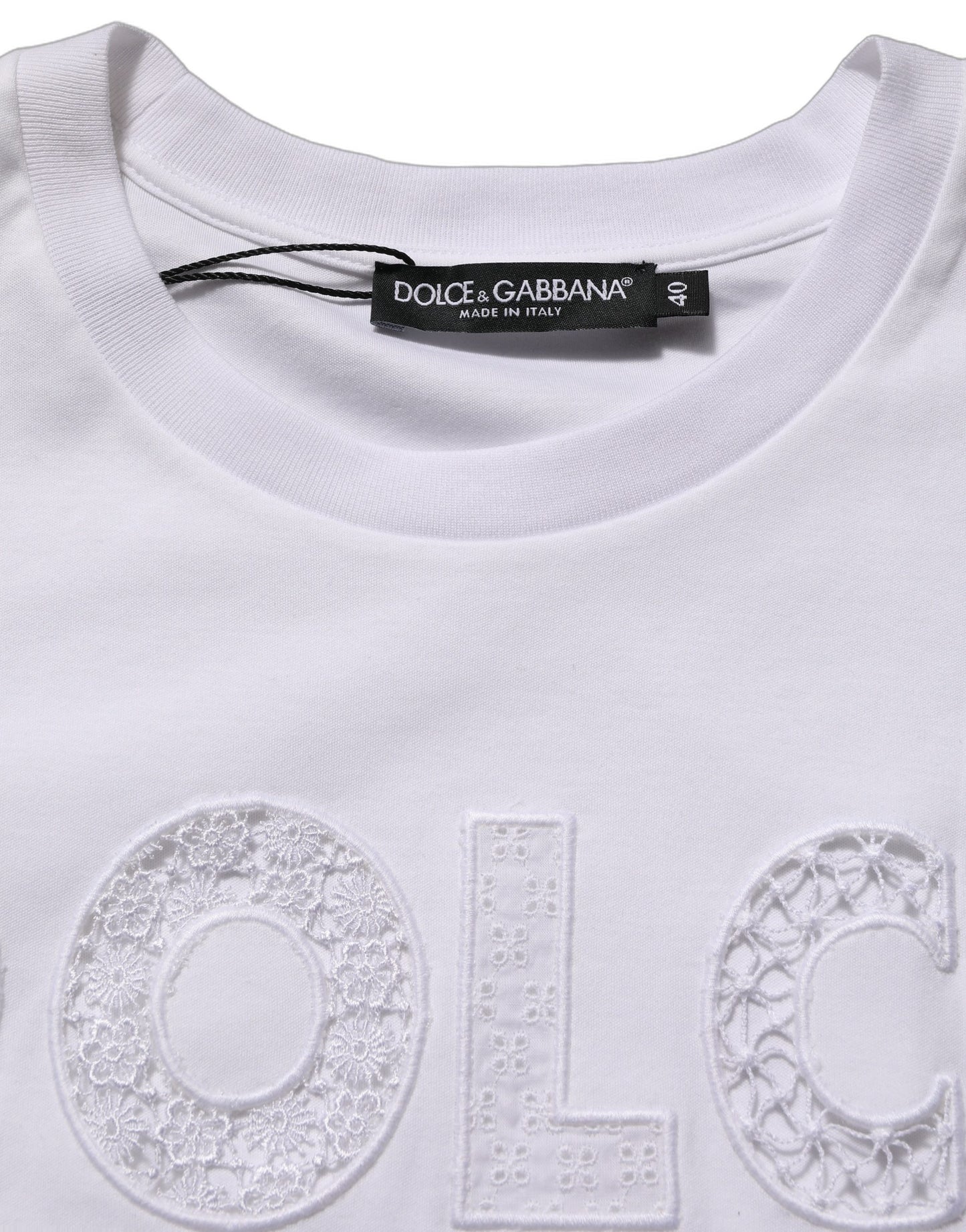 White Logo Round Neck Sleeveless T-shirt