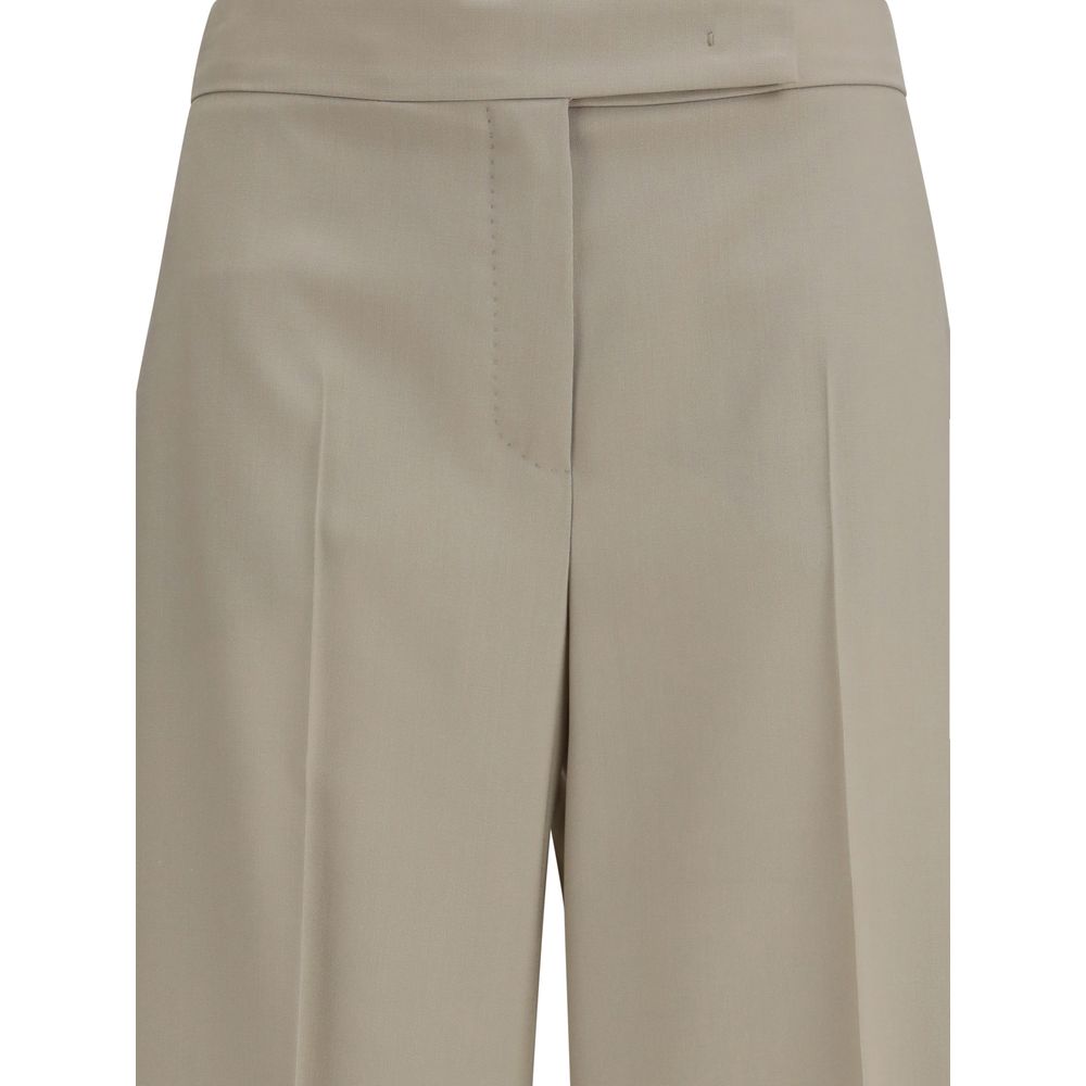 Beige Wool Oves Aries Bermuda Shorts