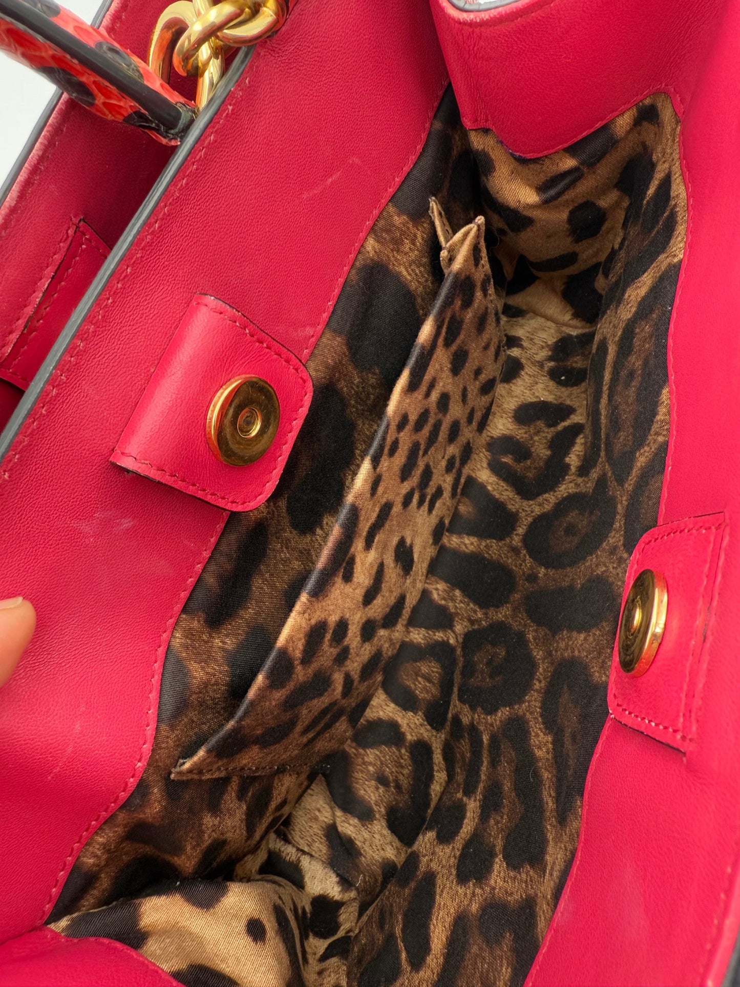 DOLCE & GABBANA SICILY in Reptile Skin Handbag