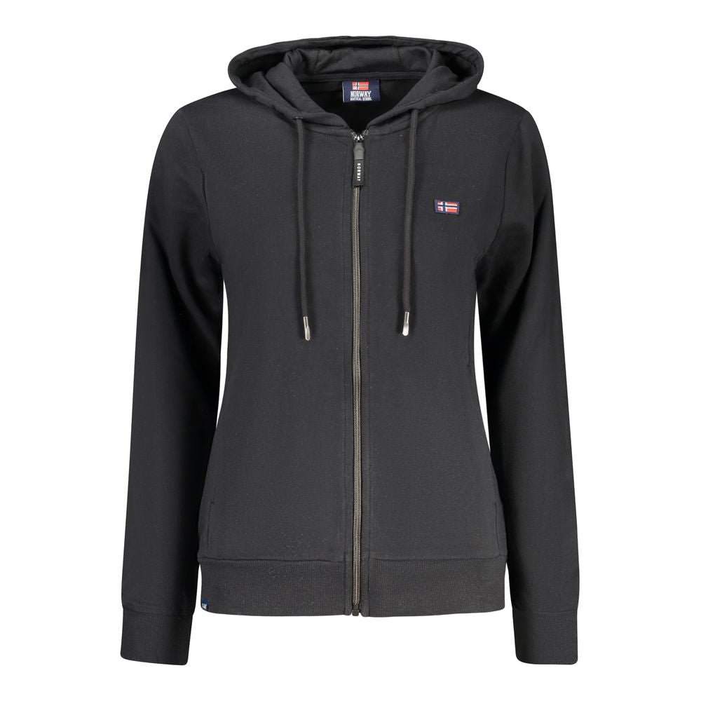 Black Cotton Women's Sweatshirt