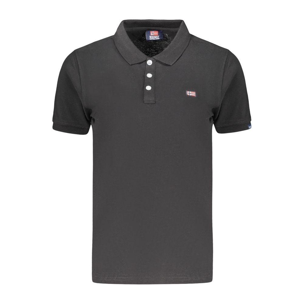 Black Cotton Women's Polo Shirt