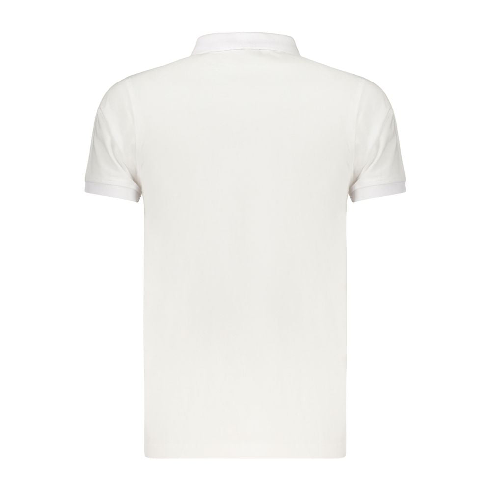 Blue Cotton Women Polo Shirt