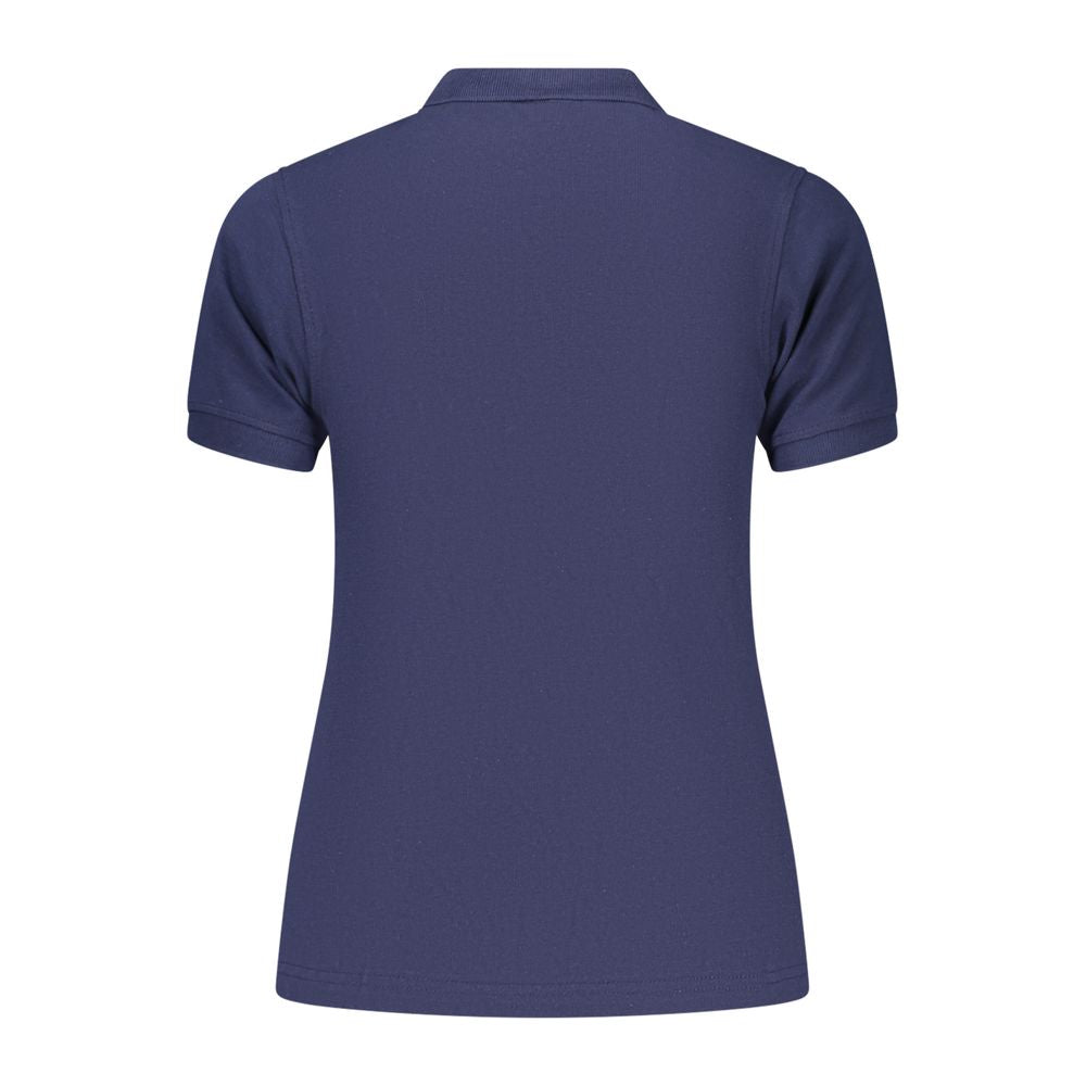 Blue Cotton Women's Polo Shirt