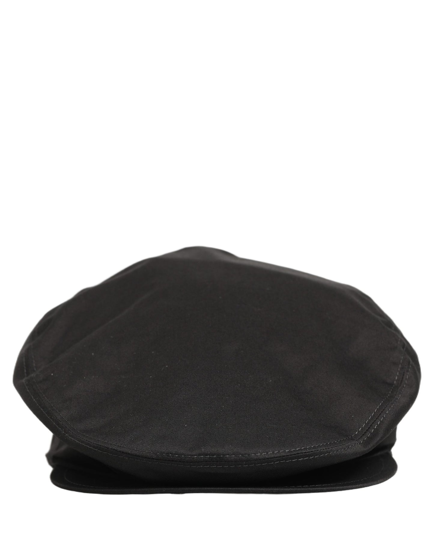 Men Black Cotton Stretch Newsboy Cloth Capello Hat