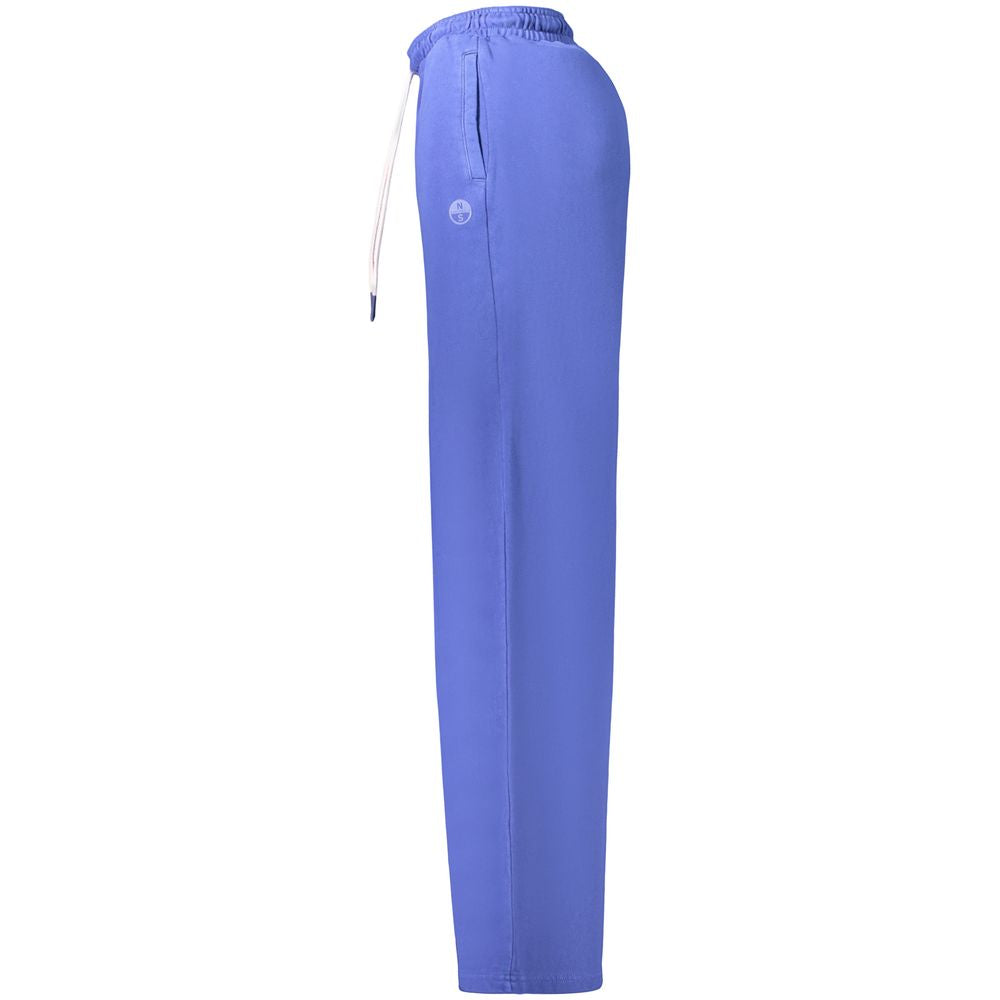 Blue Cotton Women's Pant