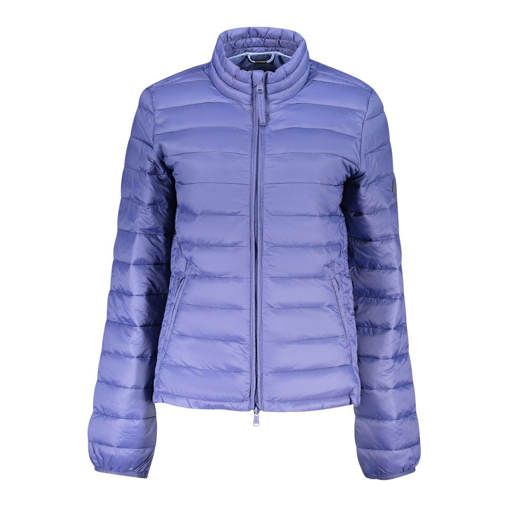 Blue Polyester Women's Jacket