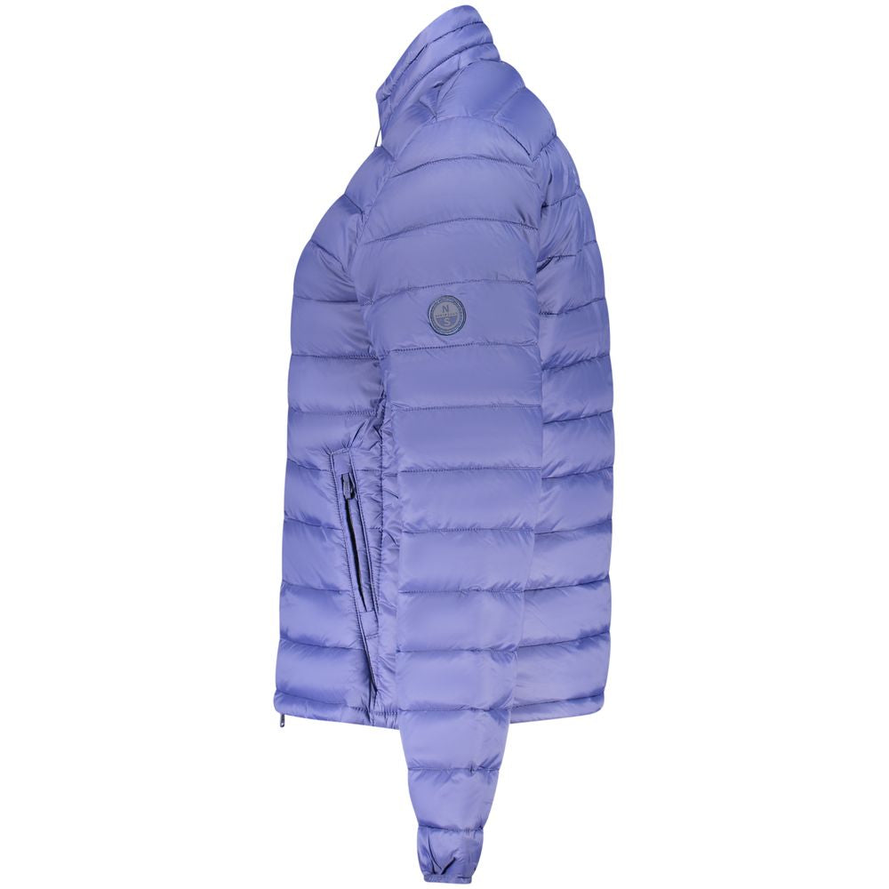 Blue Polyester Women's Jacket