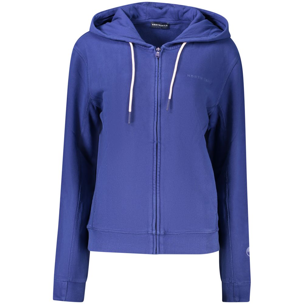 Blue Cotton Women's Hoodie