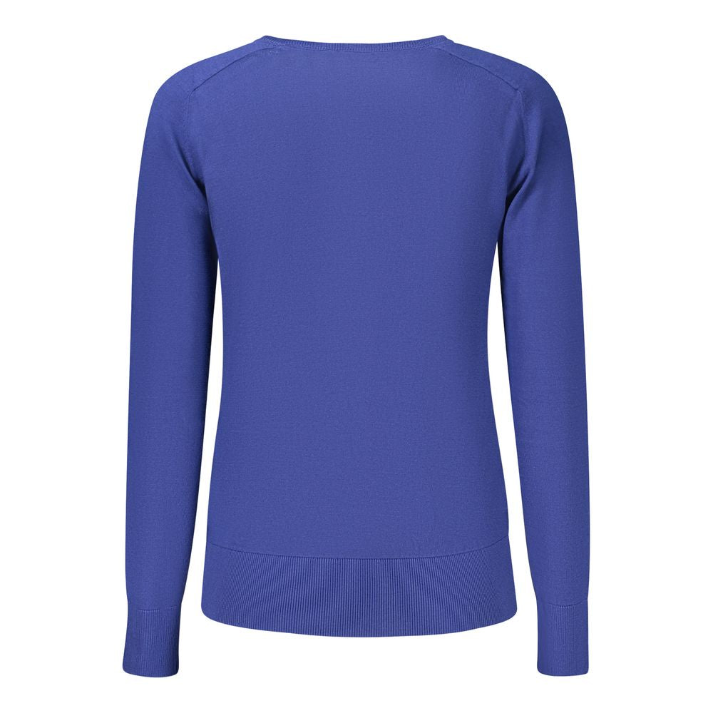 Blue Viscose Women's Shirt