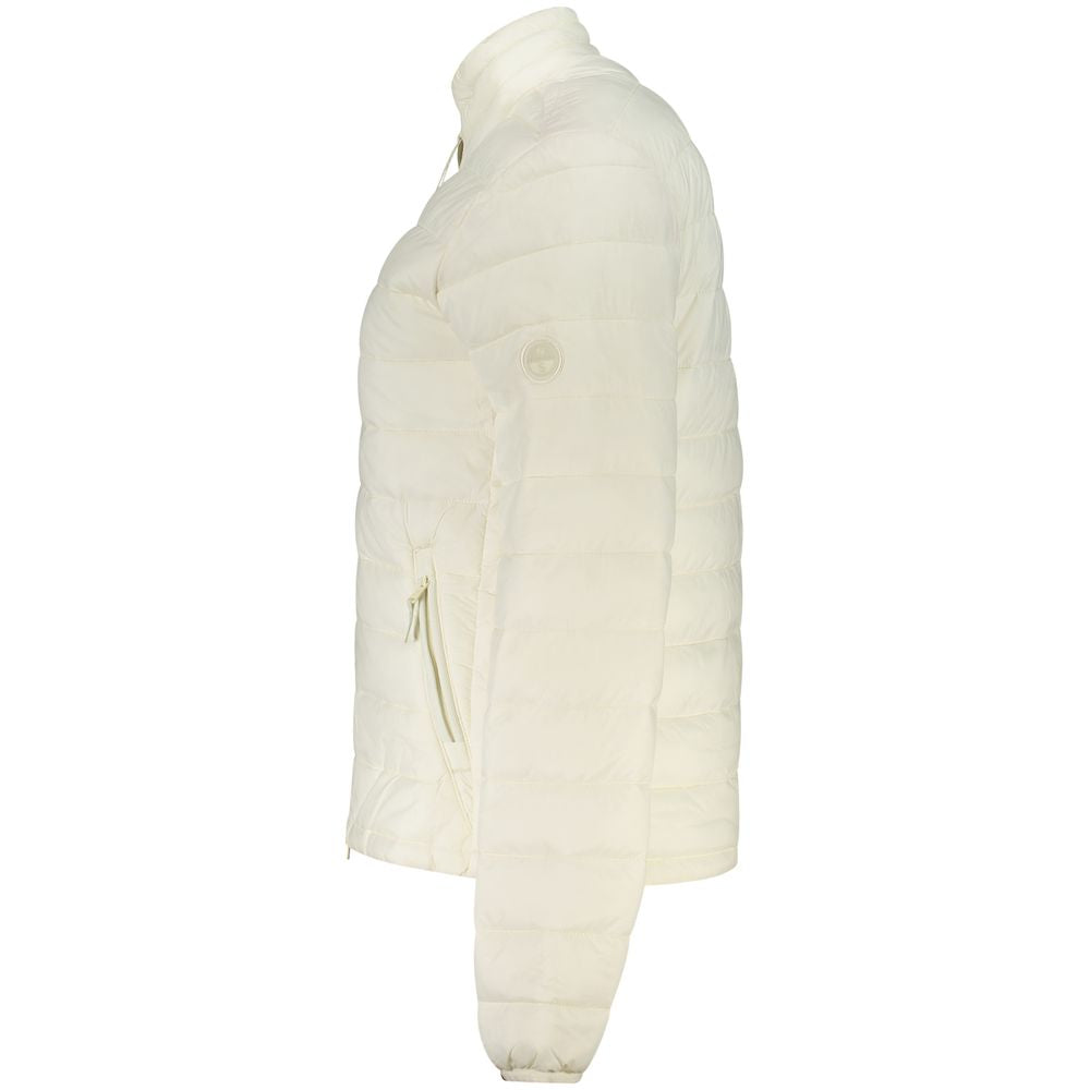 White Polyester Women's Jacket
