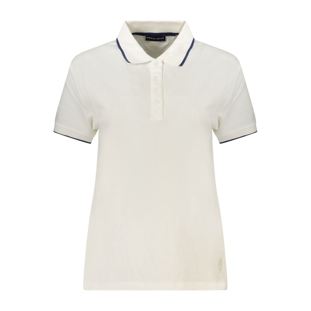 White Cotton Women's Polo Shirt