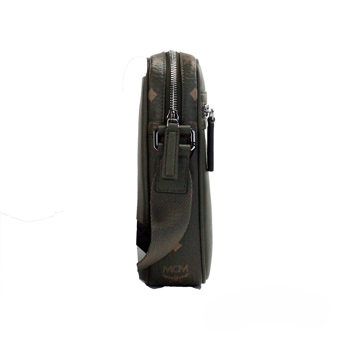 MCM Visetos Leather Camera Crossbody Bag
