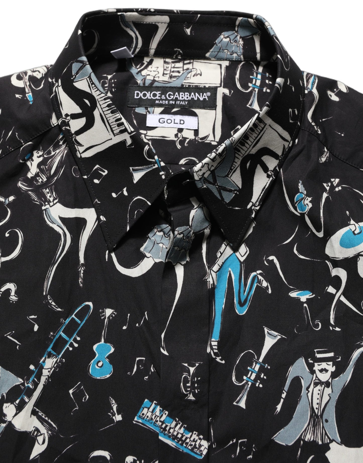 Black Jazz Club Cotton GOLD Fit Dress Shirt
