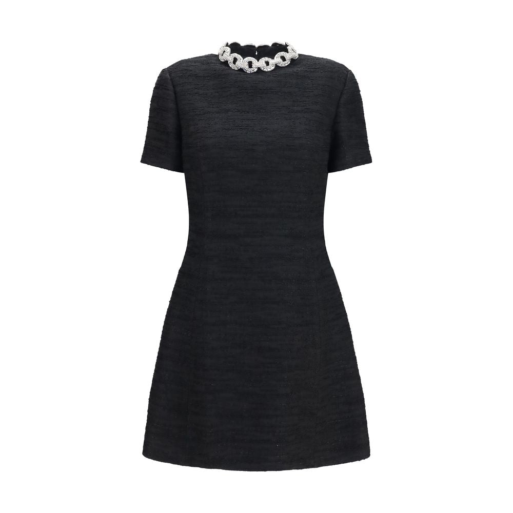Black Cotton Cocktail Dress
