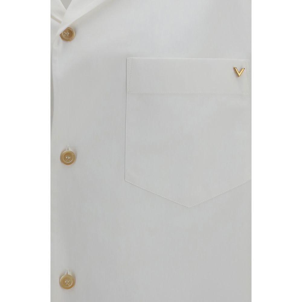 White Cotton Shortsleeve Shirt