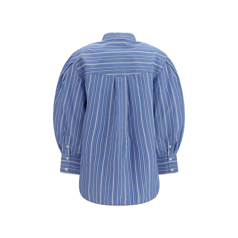 Blue Cotton Pattern Shirt