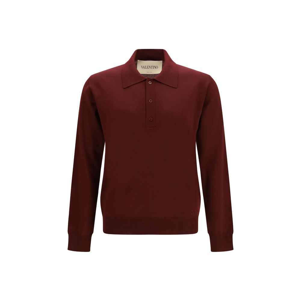 Bordeaux Wool Oves Aries Polo Shirt