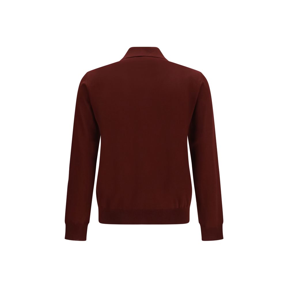 Bordeaux Wool Oves Aries Polo Shirt