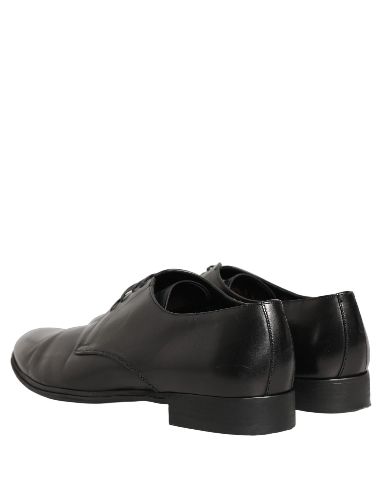 Black Leather Men Derby Dress Formal Shoes