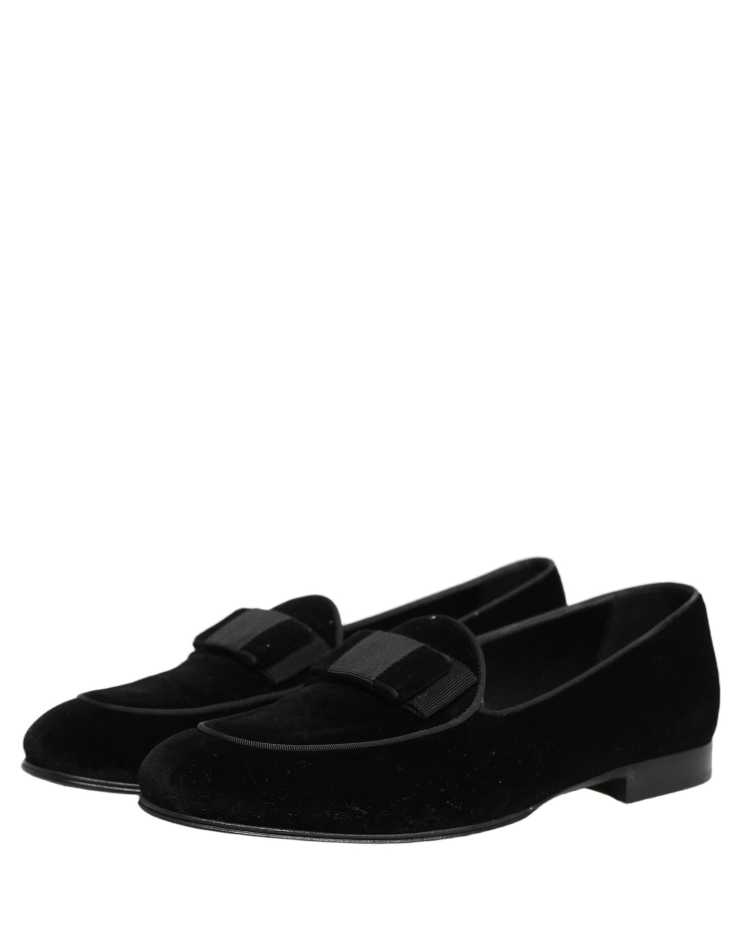 Black Velvet Loafers Formal Men Dress Shoes