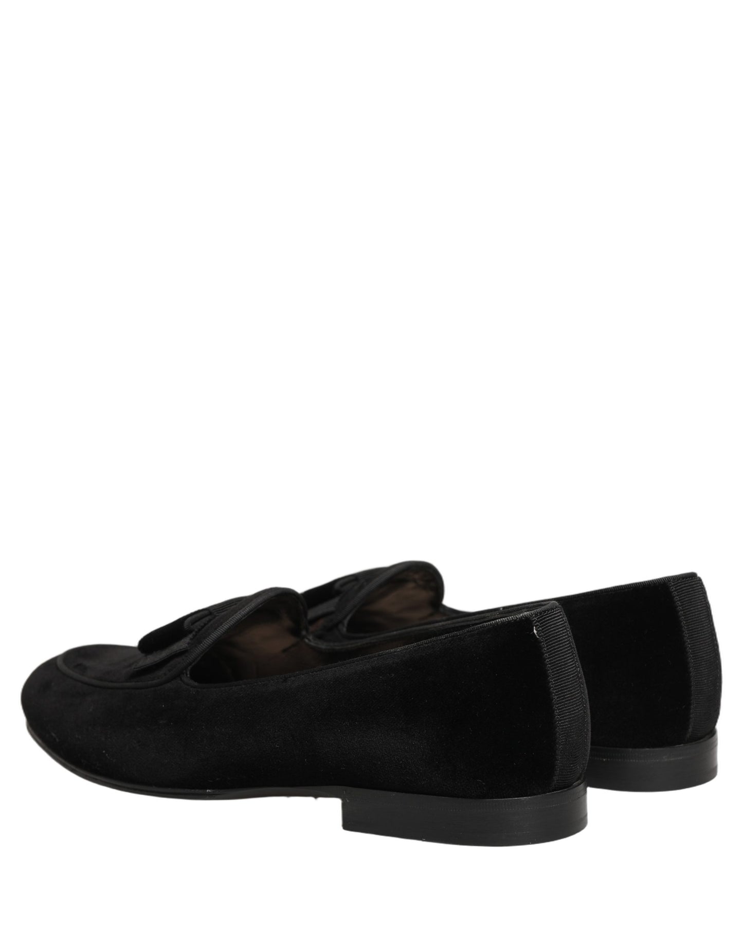 Black Velvet Loafers Formal Men Dress Shoes