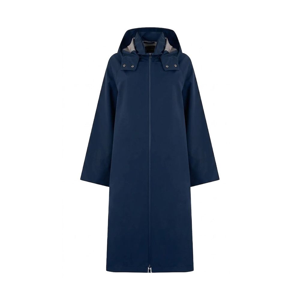 Blue Polyester Coat