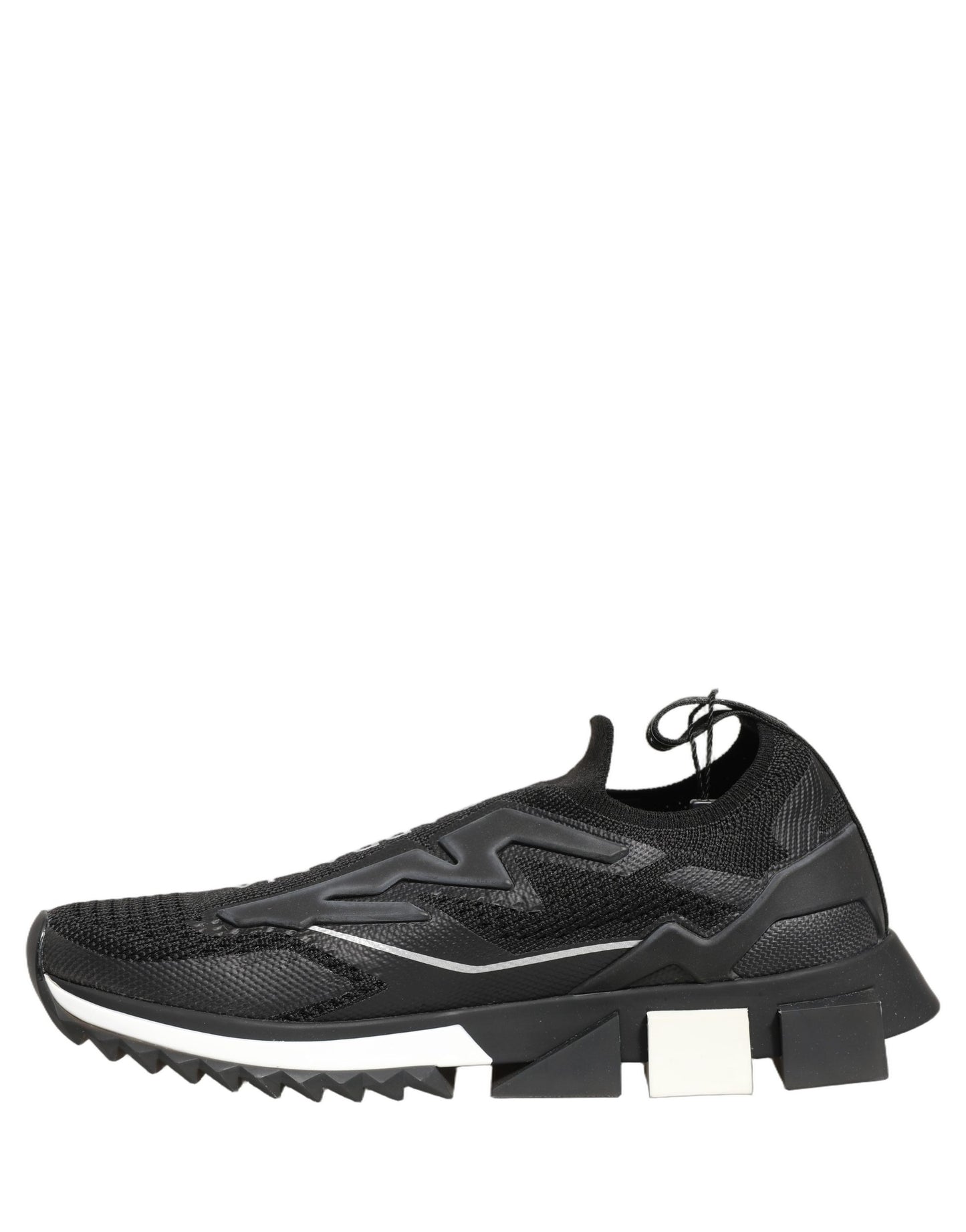 Black White Sorrento Slip-On Logo Sneakers Shoes