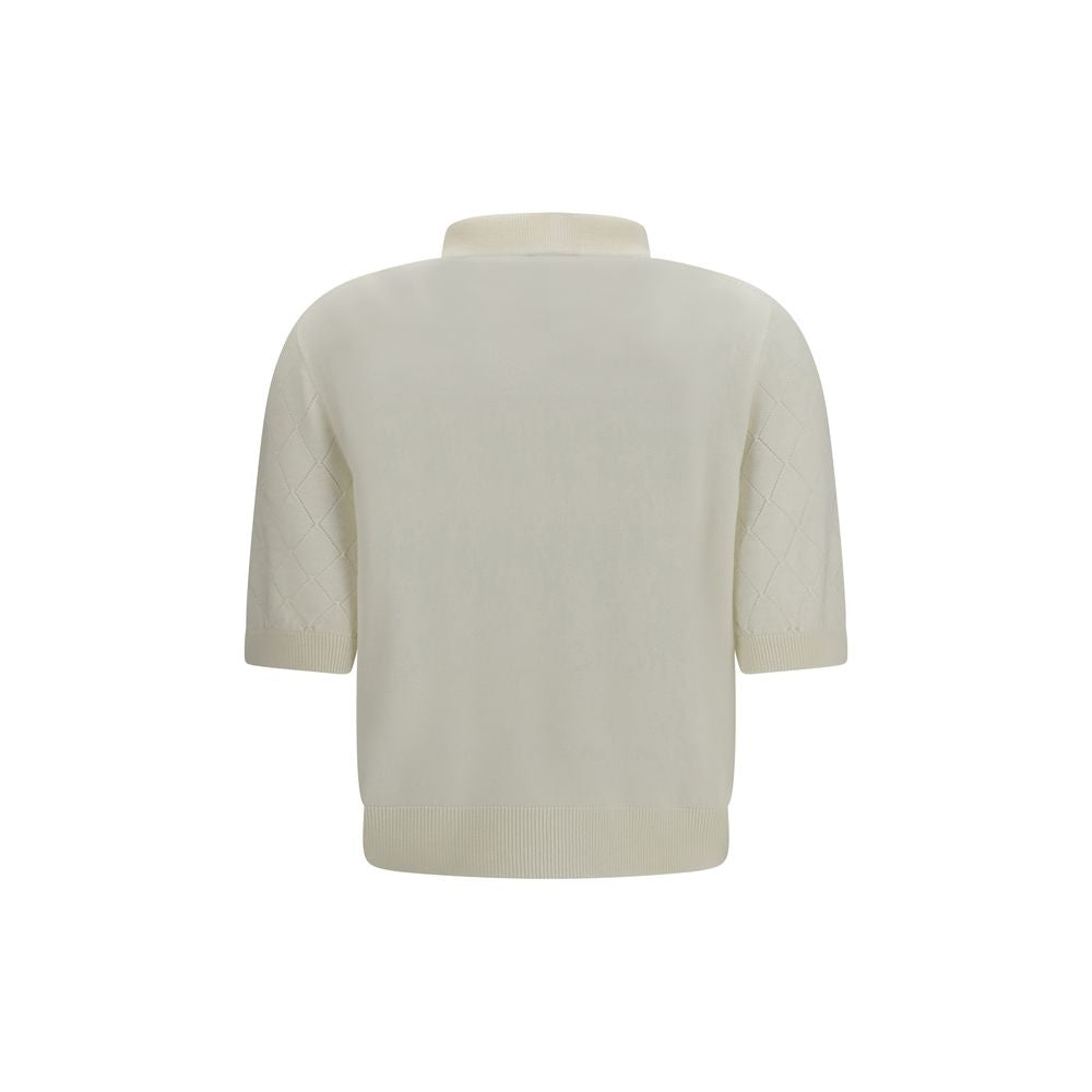 White Wool Oves Aries Polo Shirt