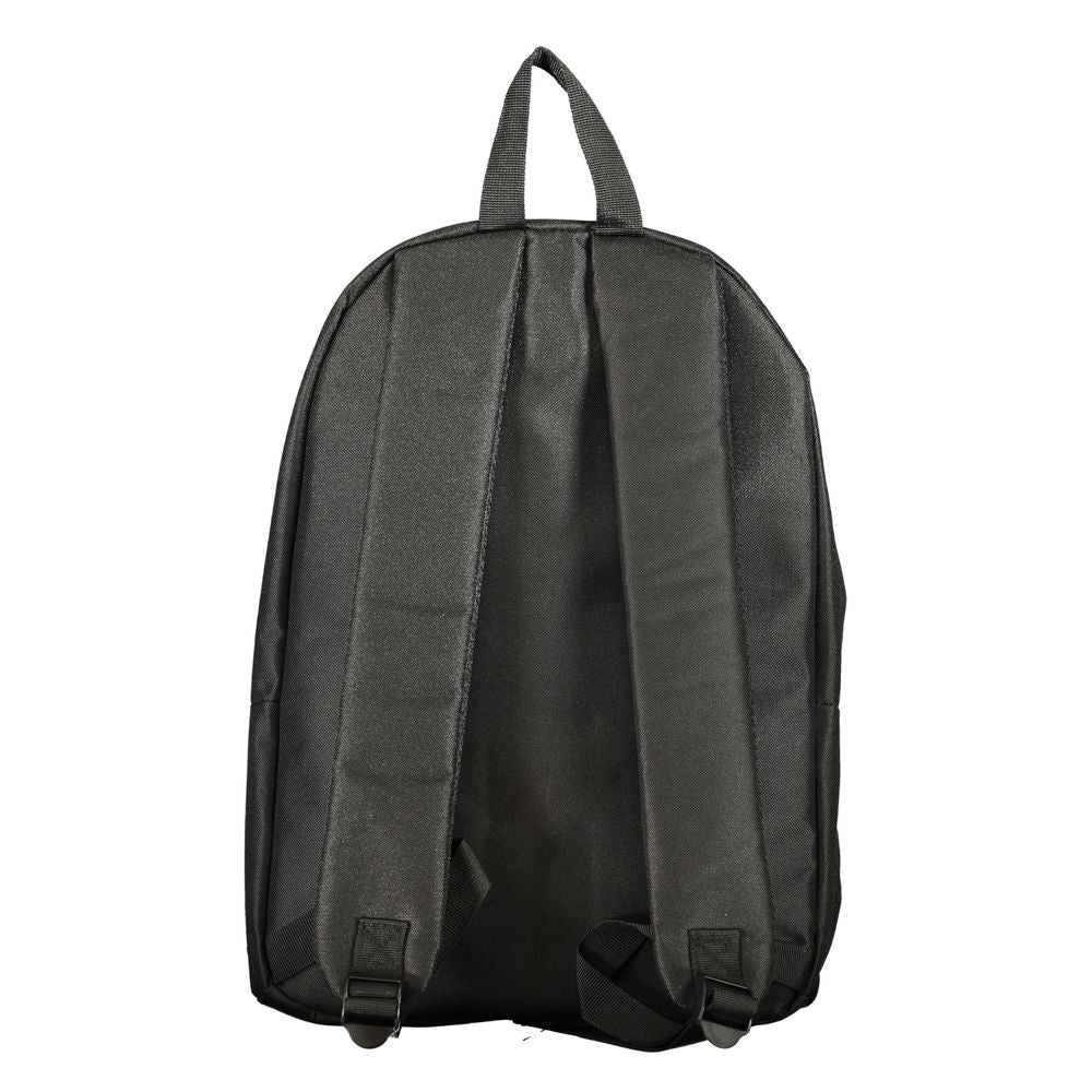 Black Polyester Men's Backpack