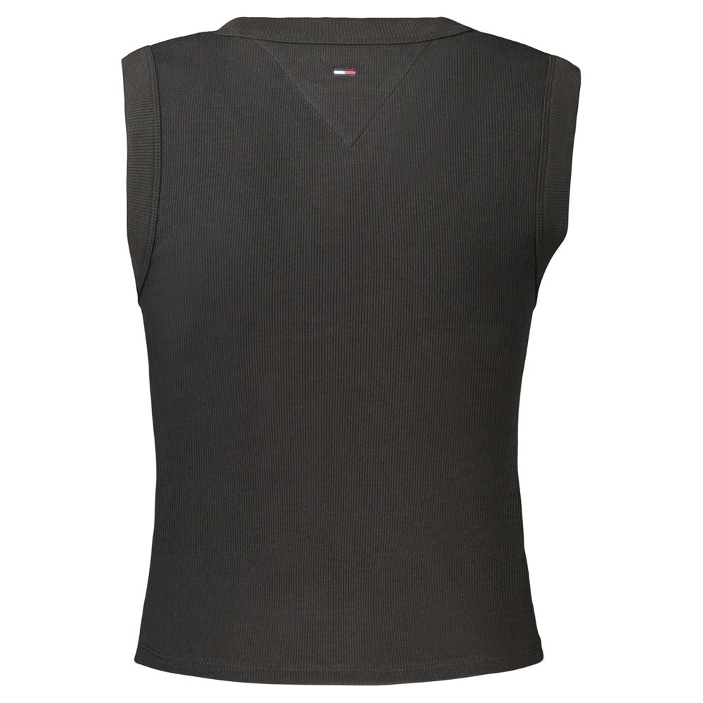 Black Cotton Women's Tank Top