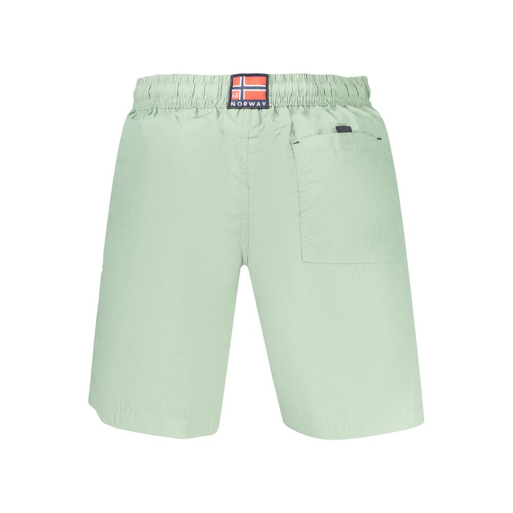 Green Polyamide Men's Swimwear